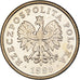 Coin, Poland, 50 Groszy, 1995, Warsaw, MS(60-62), Copper-nickel, KM:281