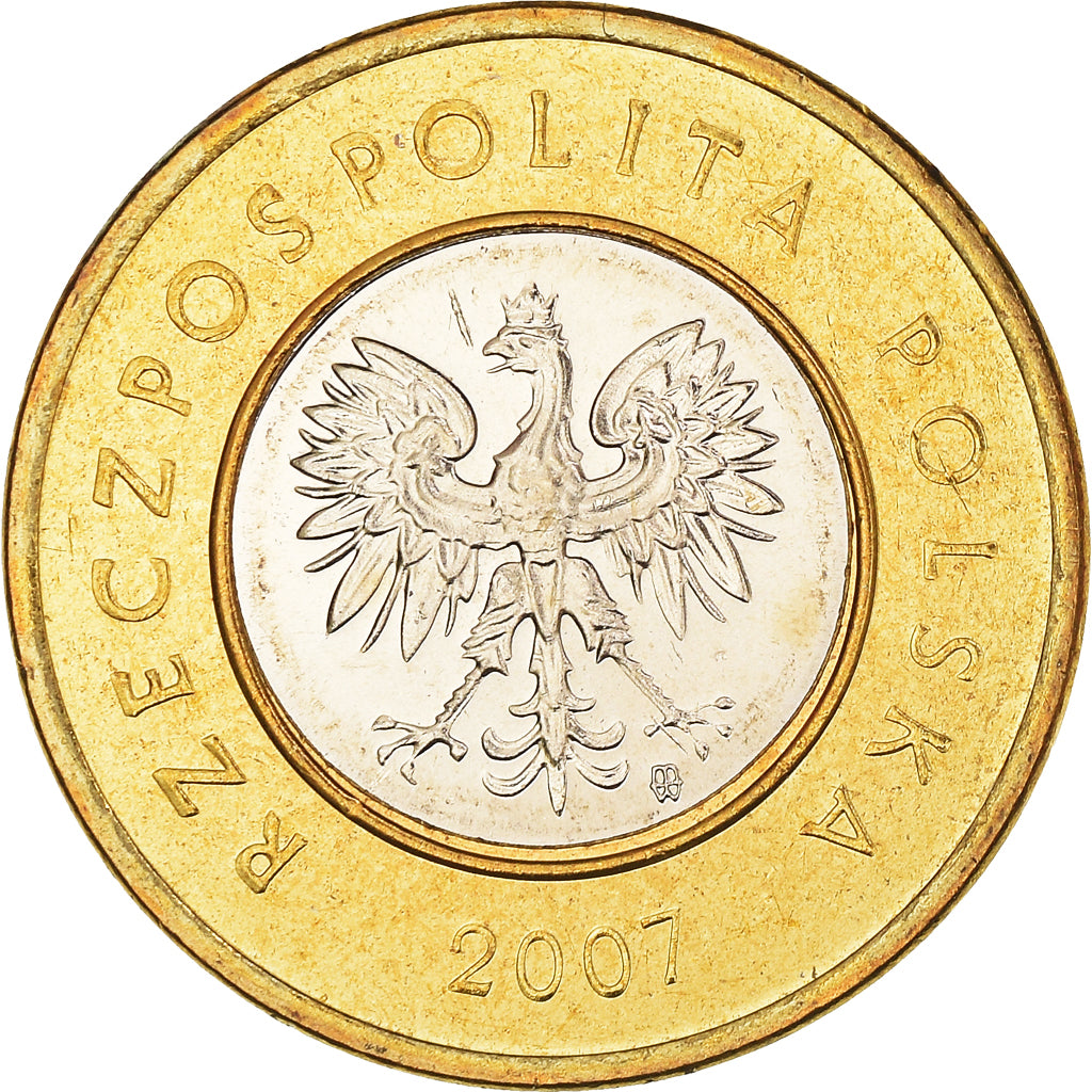 Coin, Poland, 2 Zlote, 2007, Warsaw, MS(64), Bi-Metallic, KM:283