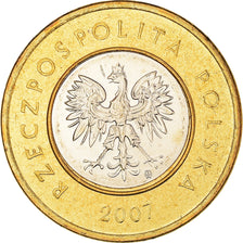 Coin, Poland, 2 Zlote, 2007, Warsaw, MS(64), Bi-Metallic, KM:283