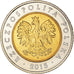 Moneta, Polonia, 5 Zlotych, 2015, Warsaw, SPL+, Bi-metallico