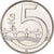 Coin, Czech Republic, 5 Korun, 2016, AU(50-53), Nickel plated steel