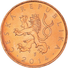 Coin, Czech Republic, 10 Korun, 2014, AU(55-58), Copper Plated Steel, KM:New