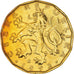 Moneta, Repubblica Ceca, 20 Korun, 1993, MB+, Acciaio placcato ottone, KM:5