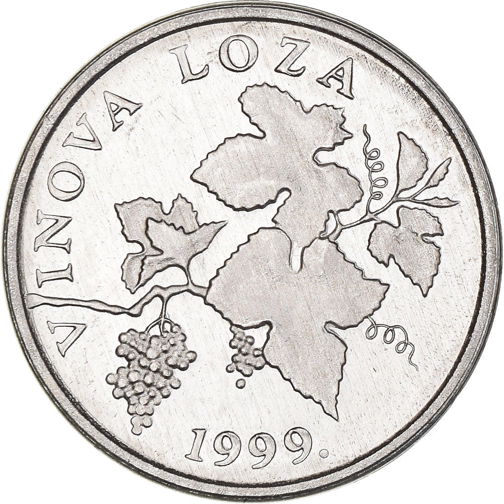 Coin, Croatia, 2 Lipe, 1999, MS(60-62), Aluminum, KM:4