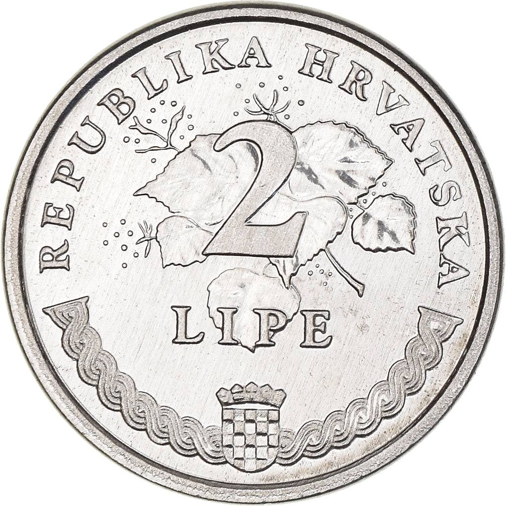 Coin, Croatia, 2 Lipe, 1999, MS(60-62), Aluminum, KM:4