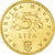 Moneda, Croacia, 5 Lipa, 1999, EBC+, Latón chapado en acero, KM:5
