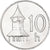 Moneta, Słowacja, 10 Halierov, 2001, MS(64), Aluminium, KM:17