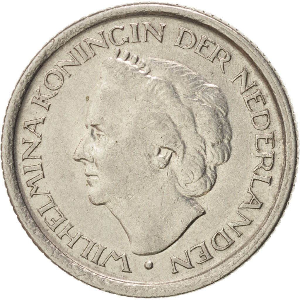 Moneta, Paesi Bassi, Wilhelmina I, 25 Cents, 1948, SPL-, Nichel, KM:178