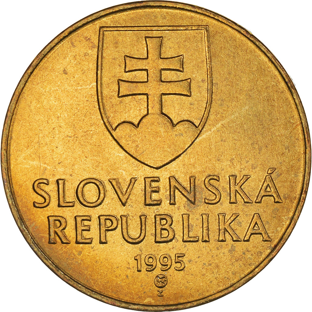 Moneta, Slovacchia, 10 Koruna, 1995, SPL, Alluminio-bronzo, KM:11