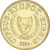 Moneta, Cypr, Cent, 2004, MS(64), Mosiądz niklowy, KM:53.3