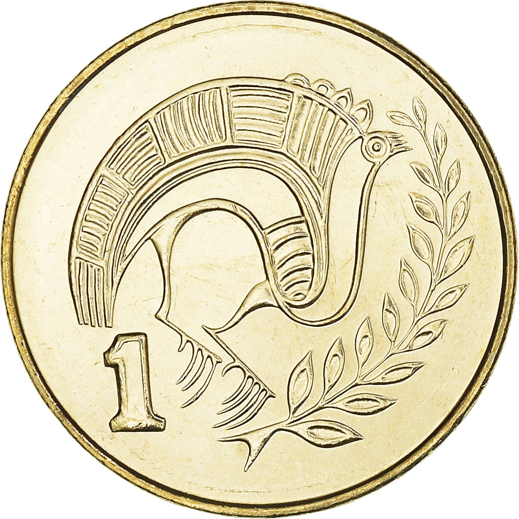 Moneta, Cypr, Cent, 2004, MS(64), Mosiądz niklowy, KM:53.3