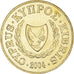 Coin, Cyprus, 10 Cents, 2004, MS(64), Nickel-brass, KM:56.3