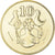 Moeda, Chipre, 10 Cents, 2004, MS(64), Níquel-Latão, KM:56.3