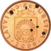 Moneta, Łotwa, 2 Santimi, 2000, AU(50-53), Miedź powlekana stalą, KM:21