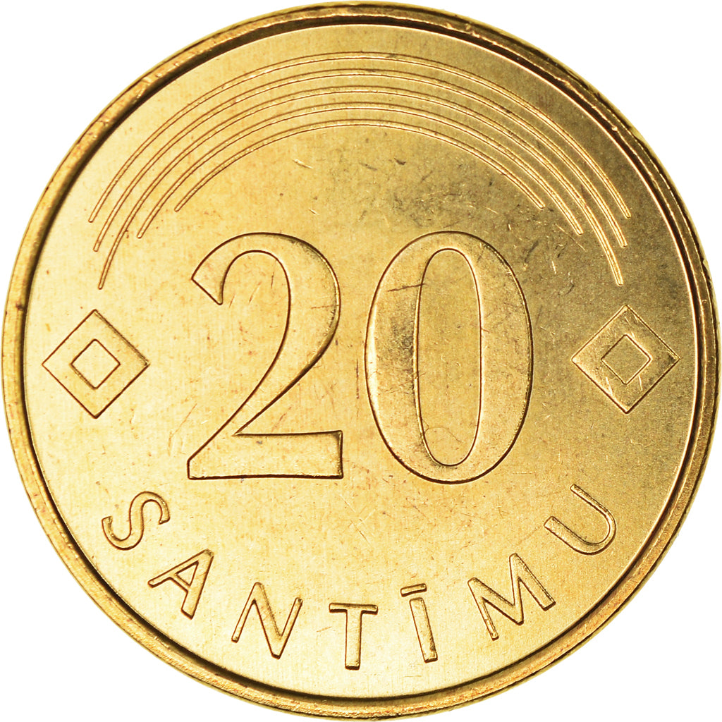 Moneta, Lettonia, 20 Santimu, 2007, SPL+, Nichel-ottone, KM:22.1
