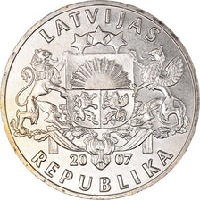 Coin, Latvia, Lats, 2007, MS(63), Copper-nickel, KM:12