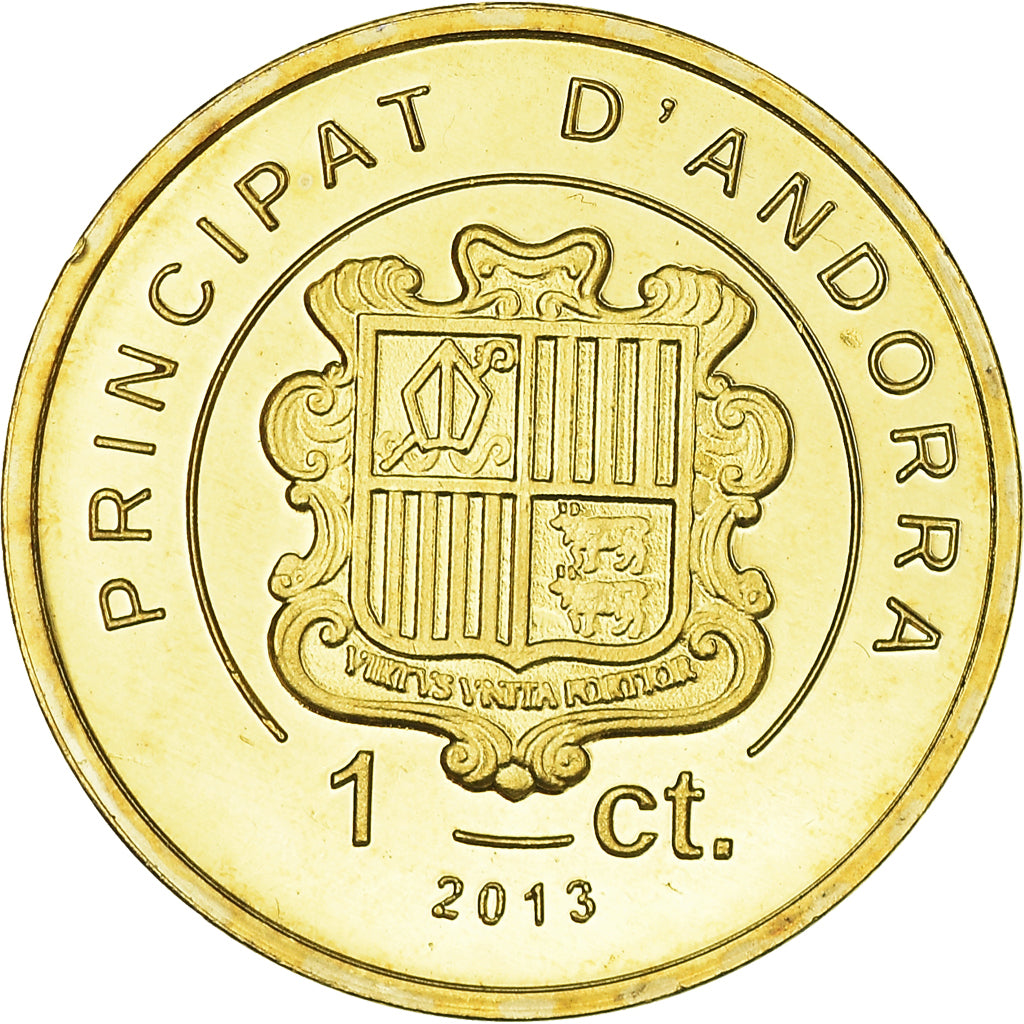 Coin, Andorra, Centim, 2013, MS(64), Copper-nickel