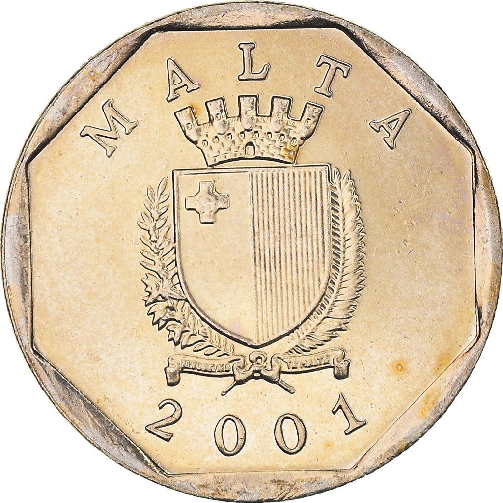 Monnaie, Malte, 5 Cents, 2001, SPL+, Nickel