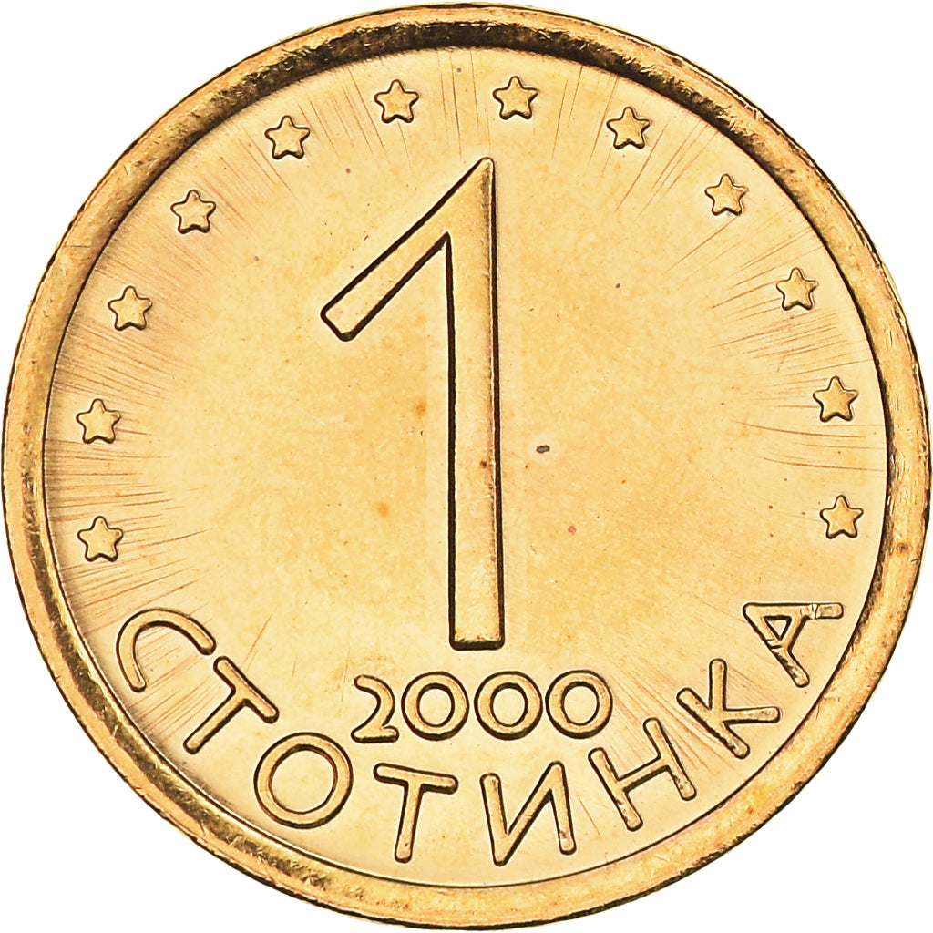Coin, Bulgaria, Stotinka, 2000, MS(64), Aluminum-Bronze, KM:237