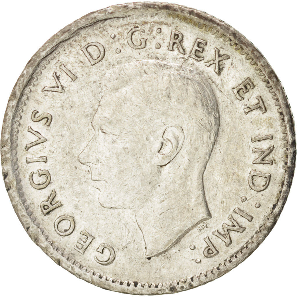 Monnaie, Canada, George VI, 10 Cents, 1943, Royal Canadian Mint, Ottawa, TTB