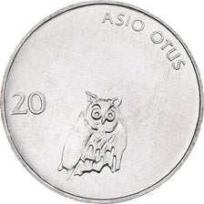 Coin, Slovenia, 20 Stotinov, 1993, MS(64), Aluminum, KM:8