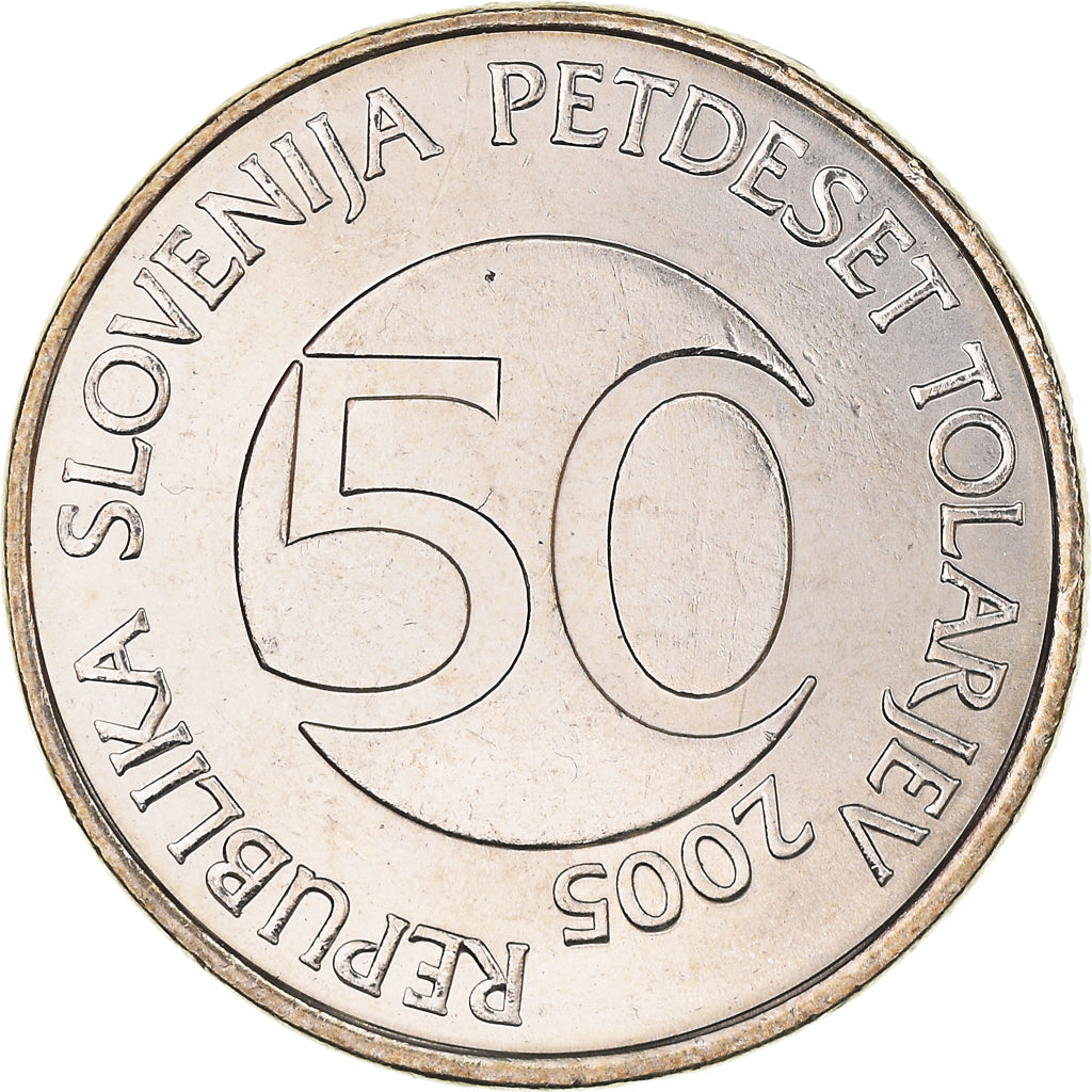 Monnaie, Slovénie, 50 Tolarjev, 2005, Kremnica, SUP+, Cupro-nickel, KM:52