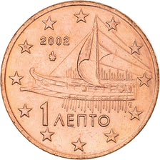Greece, Euro Cent, 2002, Athens, MS(60-62), Copper Plated Steel, KM:181