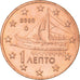 Greece, Euro Cent, 2002, Athens, MS(60-62), Copper Plated Steel, KM:181