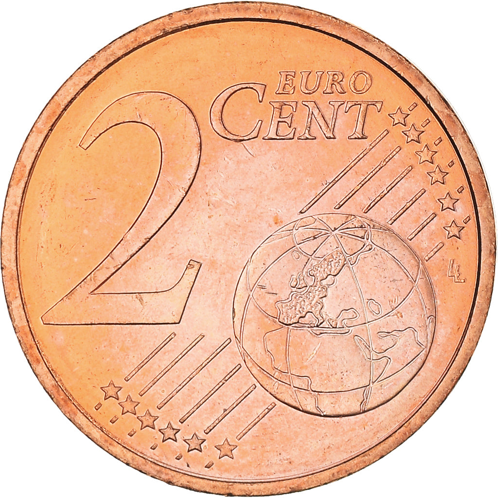 Greece, 2 Euro Cent, 2002, Athens, MS(64), Copper Plated Steel, KM:182