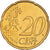 Grécia, 20 Euro Cent, 2002, Athens, MS(64), Latão, KM:185