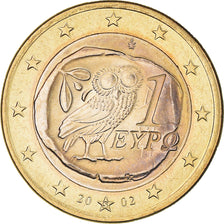 Greece, Euro, 2002, Athens, MS(64), Bi-Metallic, KM:187