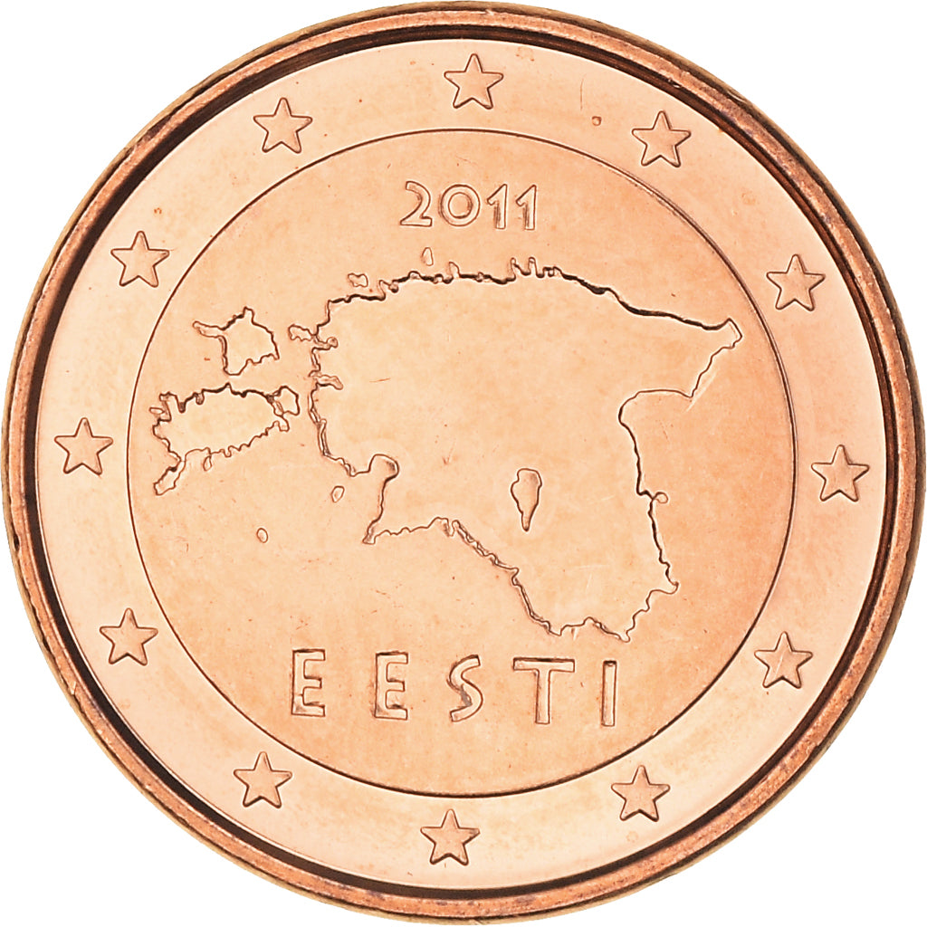 Estonia, Euro Cent, 2011, Vantaa, MS(64), Copper Plated Steel, KM:61