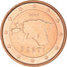 Estonia, Euro Cent, 2011, Vantaa, MS(64), Copper Plated Steel, KM:61