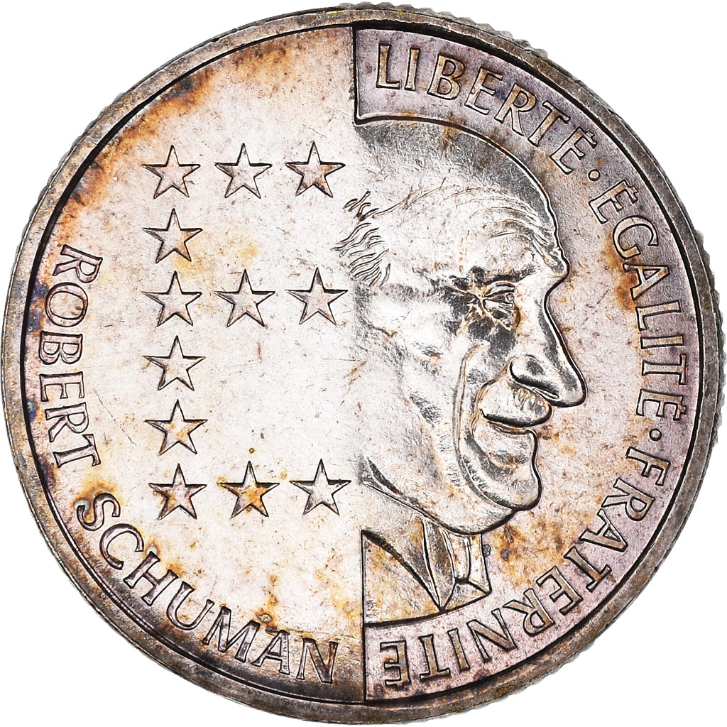 Monnaie, France, Schuman, 10 Francs, 1986, Paris, BU, SPL+, Argent, Gadoury:825