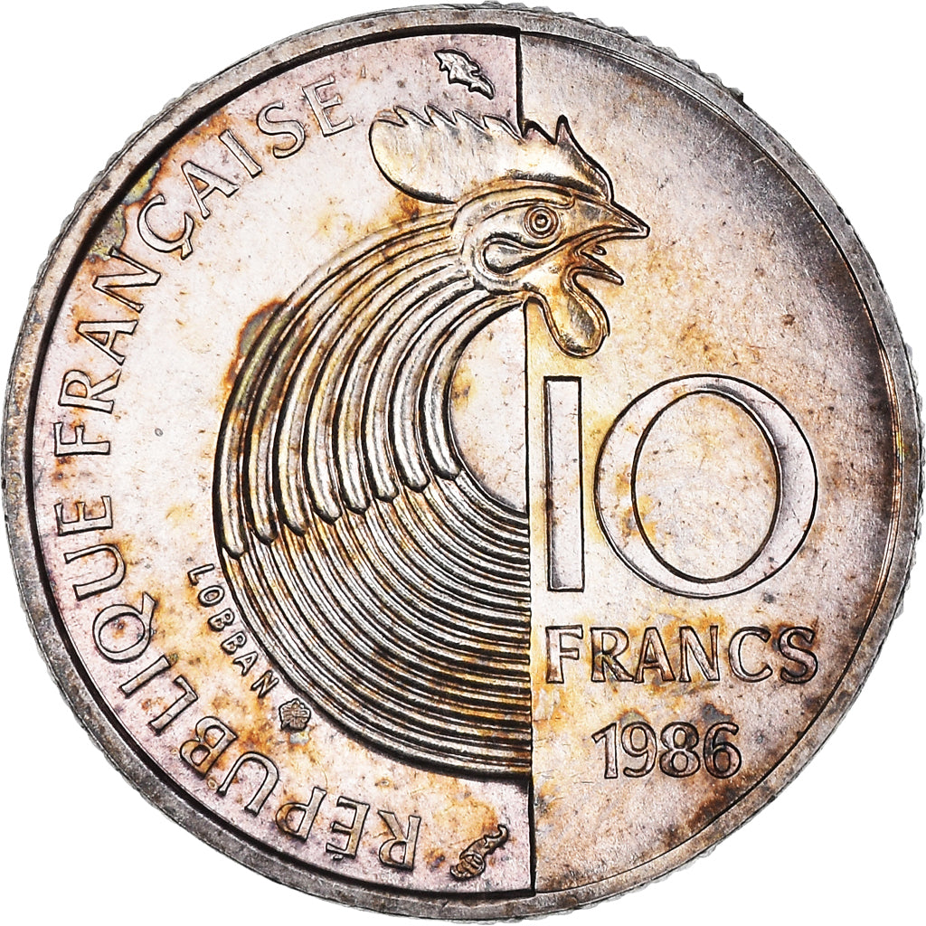 Monnaie, France, Schuman, 10 Francs, 1986, Paris, BU, SPL+, Argent, Gadoury:825