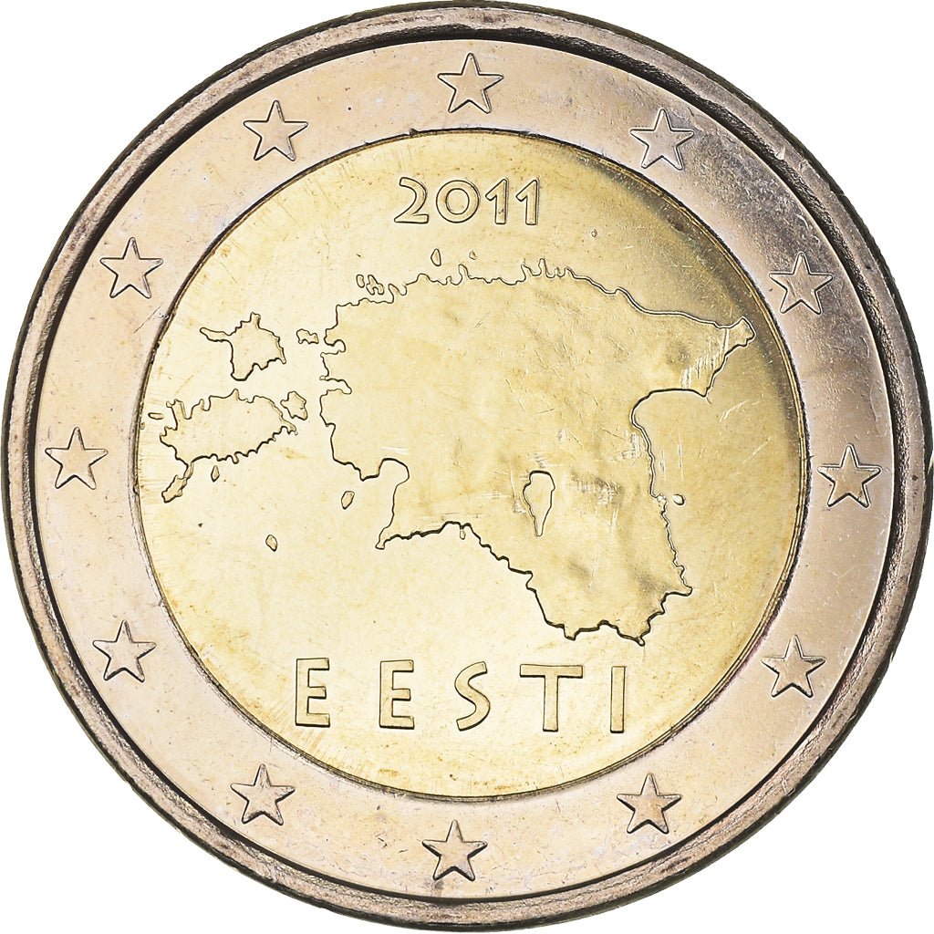 Estonia, 2 Euro, 2011, Vantaa, SPL-, Bi-metallico, KM:68