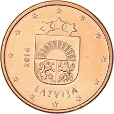 Latvia, Euro Cent, 2014, Stuttgart, MS(64), Copper Plated Steel, KM:150