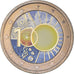 Belgium, 2 Euro, Institut Météorologique, 2013, Brussels, Colourized