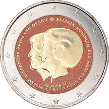 Netherlands, 2 Euro, Abdication de la Reine Béatrix, 2013, Utrecht, Colourized