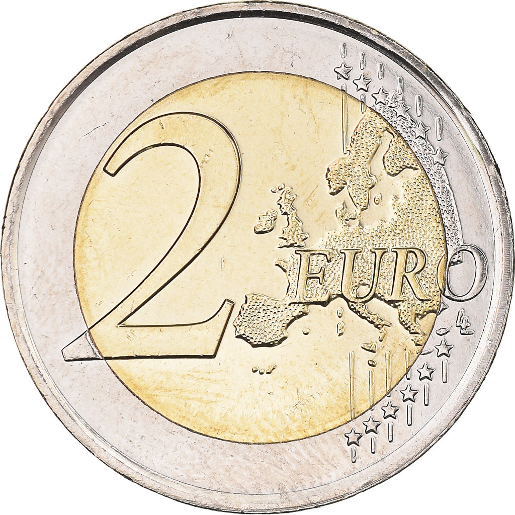 Netherlands, 2 Euro, Abdication de la Reine Béatrix, 2013, Utrecht, Colourized