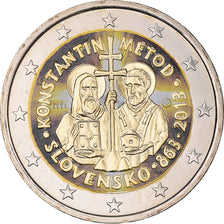 Slovaquie, 2 Euro, Konstantin Metod, 2013, Stuttgart, Colorisé, SPL