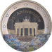 Germany, Chute du mur de Berlin, 2 Euro, 2014, Colourized, MS(63), Bi-Metallic