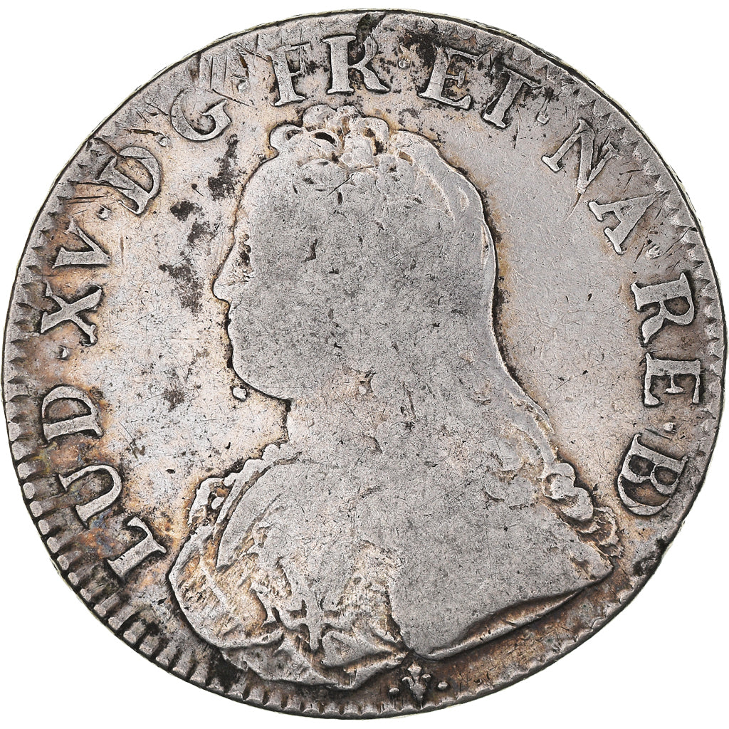 Coin, France, Louis XV, Écu de Béarn aux branches d'olivier, Ecu, 1729, Pau