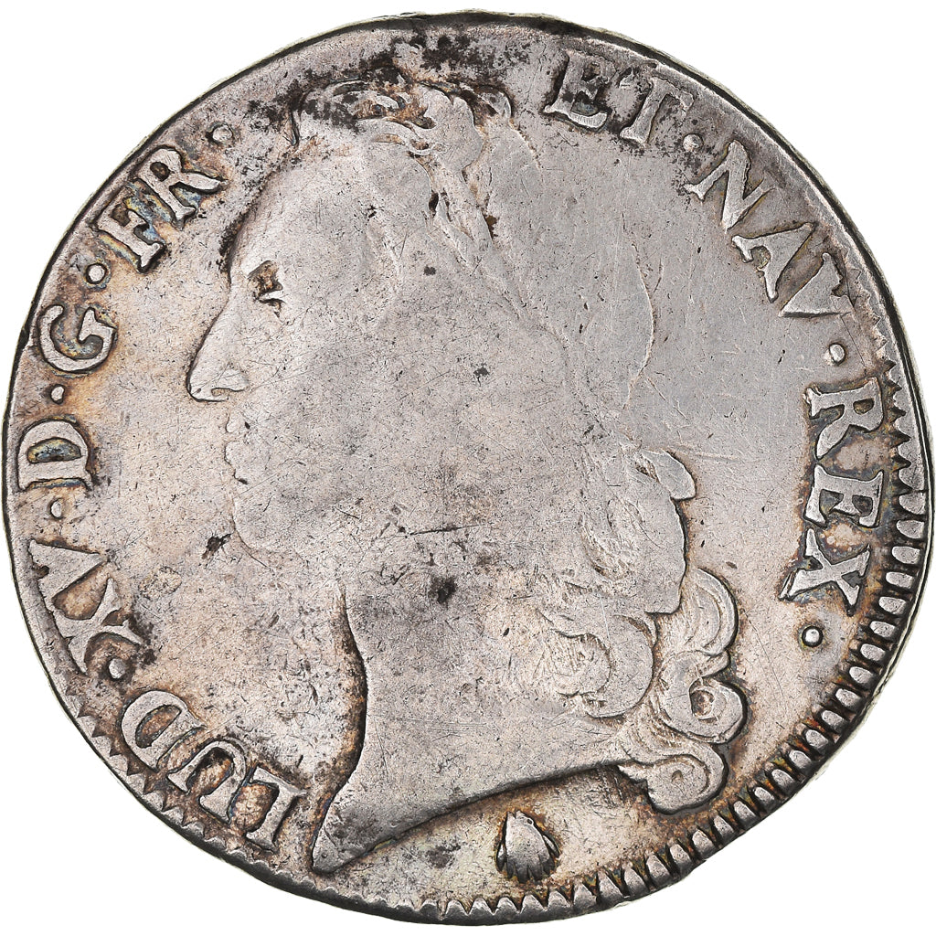 Münze, Frankreich, Louis XV, Écu au bandeau, Ecu, 1753, Perpignan, S, Silber
