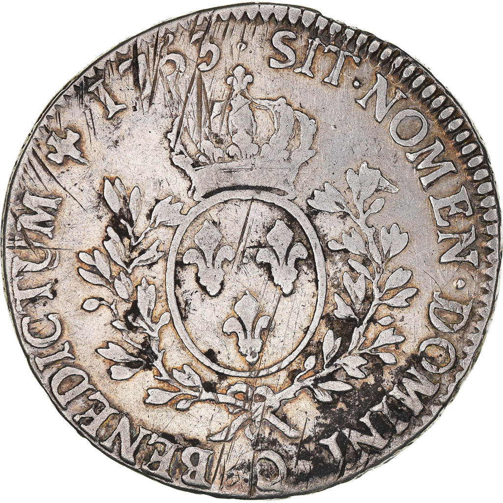 Münze, Frankreich, Louis XV, Écu au bandeau, Ecu, 1753, Perpignan, S, Silber