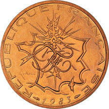 Münze, Frankreich, Mathieu, 10 Francs, 1983, Paris, FDC, STGL, Nickel-brass