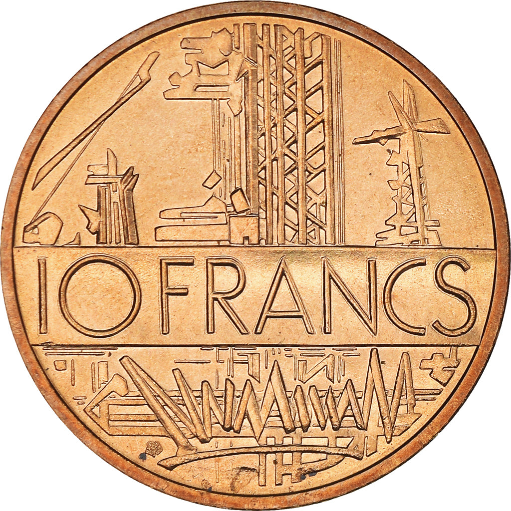Münze, Frankreich, Mathieu, 10 Francs, 1983, Paris, FDC, STGL, Nickel-brass