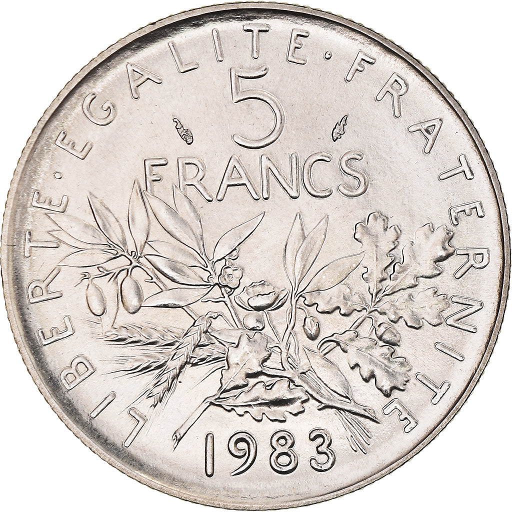 Monnaie, France, Semeuse, 5 Francs, 1983, Paris, FDC, FDC, Nickel Clad