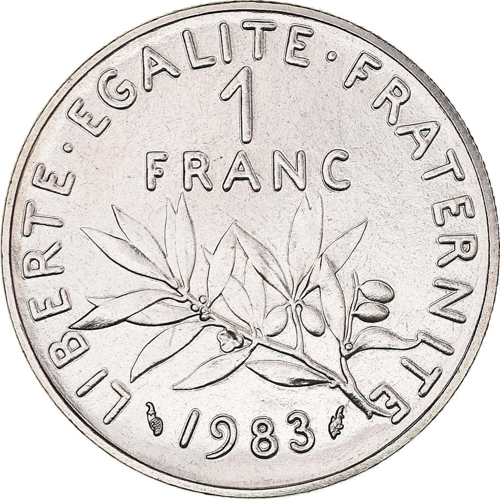 Coin, France, Semeuse, Franc, 1983, Paris, FDC, MS(65-70), Nickel, KM:925.1