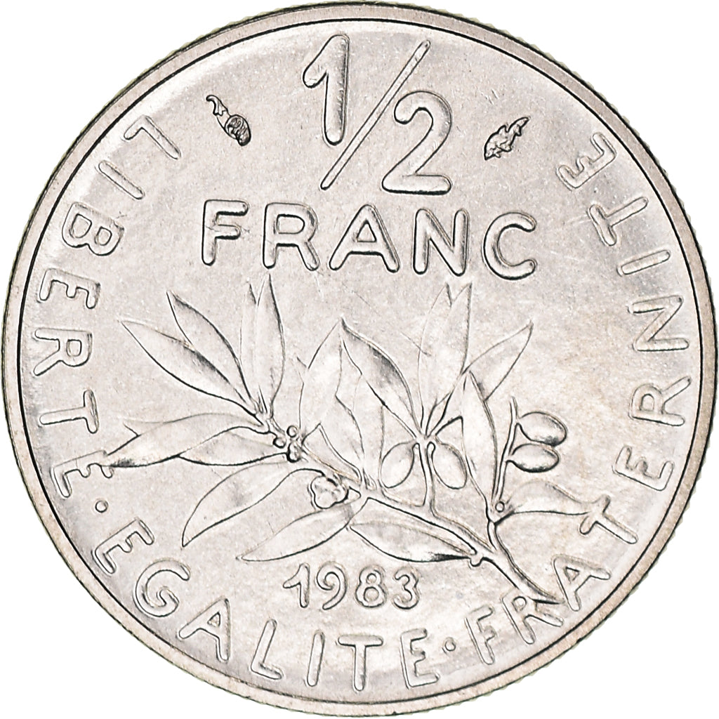 Monnaie, France, Semeuse, 1/2 Franc, 1983, Paris, FDC, FDC, Nickel, Gadoury:429